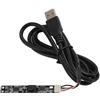 Goshyda Modulo Fotocamera USB, Modulo Webcam HD da 1 MP, Risoluzione 1280 X 720 a 30 Fotogrammi Al Secondo, Microfono Integrato, Plug and Play, per WinXP, per Cista, per Windows, per OSX