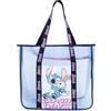 Disney Stitch Borsa da Spiaggia da Viaggio, Borsa per la Spesa, Design Trasparente, Regalo per Donne e Adolescenti