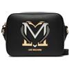 Love Moschino Borsa a tracolla nera da donna con logo UNI