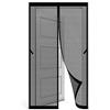 STGAO Anti Zanzare Calamite Tenda 120 x 250 cm Zanzariera con Calamita Anti Zanzare Insetti Traspirante Zanzariere per Porta Camera Porte Finestre Scorrevole, Nero