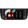 YZKONG Autoradio per Fiat Linea Punto Evo 2012-2017 e Linea 2012-2015 con Wireless CarPlay Android Auto Stereo Touch Screen IPS/Bluetooth/Mirror Link/FM/AM/USB+SWC