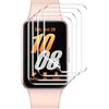 Vauki 4 Pezzi Pellicola Protettiva Compatibile con Samsung Galaxy Fit 3, Morbido Trasparente HD TPU Proteggi Schermo Ultra Sottile Senza Bolle, Anti-Scratch, Touch Sensibile
