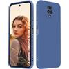 ISOI - Cover per Xiaomi Redmi Note 9 Pro / 9S / 9 Pro MAX, Custodia Morbida in Silicone Liquido, Protezione Completa Antiurto Ultra Sottile per il Corpo - Blu