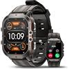 AVUMDA Smartwatch Uomo, 1.96 AMOLED Schermo Orologio Con Chiamata e Risposta Vivavoce, 100+ Modalità Sportive, IP68 Con Cardiofrequenzimetro Contapassi SpO2 per iOS/Android