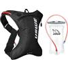 USWE Outlander Moto - Zaino idrico per corsa, escursionismo, con sacca d'acqua, per uomini e donne, zaino per attrezzatura e attrezzatura per ciclismo, MTB (nero, 2L)