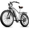 VLFINA shengmilo retro bici elettrica MX04, adulto elettrico mountain bike 48V, 26 * 3.0 grasso pneumatico neve ebike per gli uomini, 15Ah batteria bafang motore 7 velocità MTB