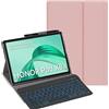 YHFZR Tastiera Custodia per Honor Pad X8a 11 Pollici, [Italiana Layout] 7 Colori Backlit Tastiera Wireless Con Custodia Protettiva Per Honor Pad X8a 11 Pollici, Rosa