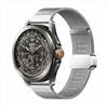 GIOPUEY Cinturini Compatibile con Xiaomi Watch S4/S3, Cinturino in Acciaio Inossidabile Intrecciato [Magnetico] - Silver