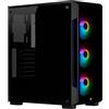 Corsair iCUE 220T RGB, Smart Case Mid-Tower ATX in Vetro Temprato ,Vetro temperato,iCUE 220T RGB,Nero
