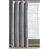 Eurofirany ROSA Tenda in Velluto con Occhielli - 1 Unità, Soffice, Pannello, Drappo Classico, Glamour, Elegante, Soggiorno, Camera da Letto, 290 g/m2, 140x250 cm, Argento