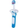 MAM Baby'S Brush Spazzolino Denti Neonato, con Anello di Sicurezza, Testina Piccola e Impugnatura Corta Giusta per Denti da Latte, 6+ Mesi, Azzurro