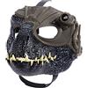 Mattel Jurassic World - Maschera da Indoraptor Insegui e Ruggisci, con attrezzatura di tracciamento, luci e suoni, per gioco di ruolo in costume, giocattolo per bambini, 4+ anni, HPH28