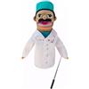 LOMTRATS Burattini teatrali per bambini,include insegnante,poliziotto,pirata,detective,ecc.con bocche aperte mobili,perfetti per raccontare storie,insegnare,regali per festival,1 pezzo con joystick