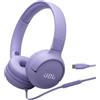 JBL Tune 520 C Cuffie con Filo On Ear, Microfono, Suono Pure Bass, Preimpostazioni EQ, Connettività USB Tipo C, Design Pieghevole e Cavo Anti-Groviglio, Viola