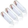 Dilwe 4 Pezzi LED Luce Esca Pesca Notturna Batteria Incorporata Strobo Lampeggiante Esca Subacquea Impermeabile con Scatola Bianca