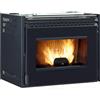 La Nordica - Extraflame La Nordica Extraflame Inserto Camino a Pellet Comfort Mini Crystal 1273403 3,8-7,8 kW Nero - PRONTA CONSEGNA - Garanzia Italia