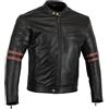 Bikers Gear UK Giacca in Pelle da Moto Vintage Custom Cafe Racer Taglia L