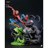 Tanuki Figures Diorama Spiderman vs Venom modello in resina kit da assemblare e dipingere