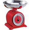Ardes AR1PA3M Bilancia da Cucina Meccanica 5kg Rossa con Ciotola in Acciaio Inox