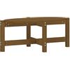 vidaXL Revera Tavolino da Salotto Miele 87x48x35 cm in Legno Massello di Pino