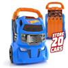 Hot Wheels Cefa Toys - Valigetta per auto lanciatore 2 in 1 con capacità per 20 auto. 4 tracce diverse, multicolore (HWCC14)