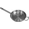 Comas Padella Acciaio Inox 3 Strati, con Manico, per Induzione Gas Elettrico Vetroceramica Forno - Resistente Corrosione Alte Temperature, Diffusione Ottimale Calore, Igienico (Ø 32 cm)