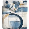 IPERSAN Parure Lenzuola Matrimoniale, 100% Cotone Percalle, 1 Lenzuolo da sopra 260x300cm + 2 Federe 83x52cm, Balza Reverse, Tessuto Finissimo, Stampa Digitale ad Alta Risoluzione, Made in Europe