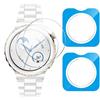 GIOPUEY Pellicola Protettiva per Huawei Watch GT 3 PRO 43mm, [2 Pezzi] Vetro temperato Schermo Protezione Pellicola [Installazione Facile] [Anti-graffio] - Trasparente
