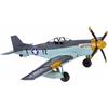 Modellino in latta di areo Americano monoposto Mustang P 51 Seconda guerra 1:28