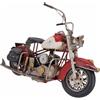 Modellino in metallo di moto Chopper vintage 1/8 sopramobile da collezione nuovo