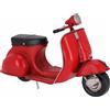 Poli Modellino in metallo di moto Vespa rossa vintage anni 60 Scooter da collezione