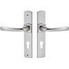 Vachette assa abloy - Set di 2 maniglie porta grande piastra muze-color cromo velluto - Funzione: Chiave I -