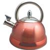 Baumalu, Bollitore in Acciaio Inox, Compatibile con Tutti i fornelli e induzione, utensile da Cucina di qualità, Finitura Lucida, Colore Rame, 3 Litri