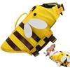 Meindin Giubbotto salvagente per cani, con ape, impermeabile, con manico e fibbia a sgancio rapido, costume da bagno per cani, costume galleggiante per piscina, spiaggia, barca
