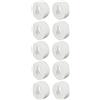 cyclingcolors 10x supporto ganci per armadio con foro serratura bianco 20mm plastica tavolo immagine Pensile Armadio Appendiabiti Rotondo Staffe