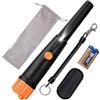 SUNPOW Pinpointer Metal Detector - SUNPOW impermeabile portatile a 360° con luce LED e batteria 9V per caccia al tesoro oro, suono e vibrazione di tre modalità ad alta sensibilità