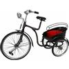 Poli Modellino bicicletta risciò vintage metallo sopramobile da collezione ornamento