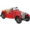 Poli Modellino in latta di macchina cabrio rossa vintage sopramobile da collezione