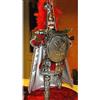 Artigianale Marionetta Cavaliere medievale Pupo Siciliano fatto a mano Rinaldo in armatura