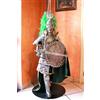 Artigianale Burattino Cavaliere in armatura Pupo siciliano Rinaldo 130 cm marionetta italia