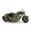 Poli Modellino in latta di moto BMW275 con sidecar militare sopramobile da collezione