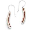 DUR-Schmuck DUR - Orecchini pendenti Wellspiel - con vera sabbia da spiaggia e sabbia ambra, argento sterling 925 rodiato - Altezza ca. 25 mm O5529, Höhe: 25 mm, Breite: 4 mm, Argento 925, sabbia da spiaggia