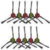 CHAIN PEAK (10 Pezzi) N10 Spazzole Laterali Parti di Ricambio per Robot Aspirapolvere Ecovacs DEEBOT OZMO N10, N10 Plus, 920 950, T8 AIVI Max T9 T5 N5 N7 N8+ N8 Pro N8 Pro DX55 DX93 DJ65 X1 Omni, X1, X1 Plus