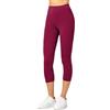Merry Style Leggins Corti Donna 3/4 Pantaloni Capri Leggins Donna in Viscosa Traspirante, Pantaloncini Fitness Corti per Sportivi o Casual MS10-144 (Borgogna, L)
