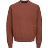 JACK & JONES Jorvesterbro Knit Crew Neck SN Maglione Lavorato a Maglia, Marrone Brandy, L Uomo