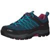 CMP Kids Rigel Low Trekking Shoes Wp, Scarpe da trekking Unisex - Bambini e ragazzi, Deep Lake Baltic, 29 EU