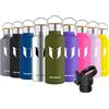 Super Sparrow Doppia Parete in Acciaio Inox Coibentato Bottiglia di Acqua - 500ml - Isolante Della Borraccia - Perfetto Borraccia Termica - Privo di BPA, BPS, Ftalati