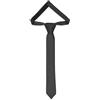Ladeheid Cravatta per bambini per ragazzi - Look elegante opaco, Pre-legata con chiusura a strappo, Perfetta per occasioni speciali - Cravatta a clip stilosa TKM (31cm x 4cm, Nero)