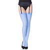 Merry Style Calze Autoreggenti per Donne in Microfibra Calze Unisex Modello MS 799 40 DEN (Blu, XL-XXL)