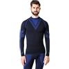 Ladeheid Maglia Termica Uomo Manica Lunga LAGI001 (Nero/Grafite, S)